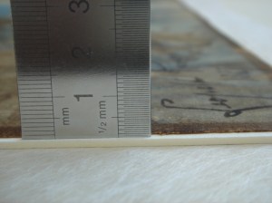 Rivers' Watercolour; Attached to a conservation-grade board. The painting now lies flat and is ready to be returned to its frame.