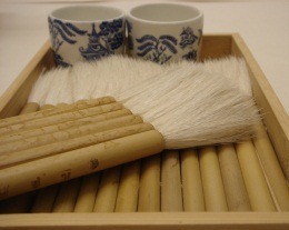 Brushes I use in my studio